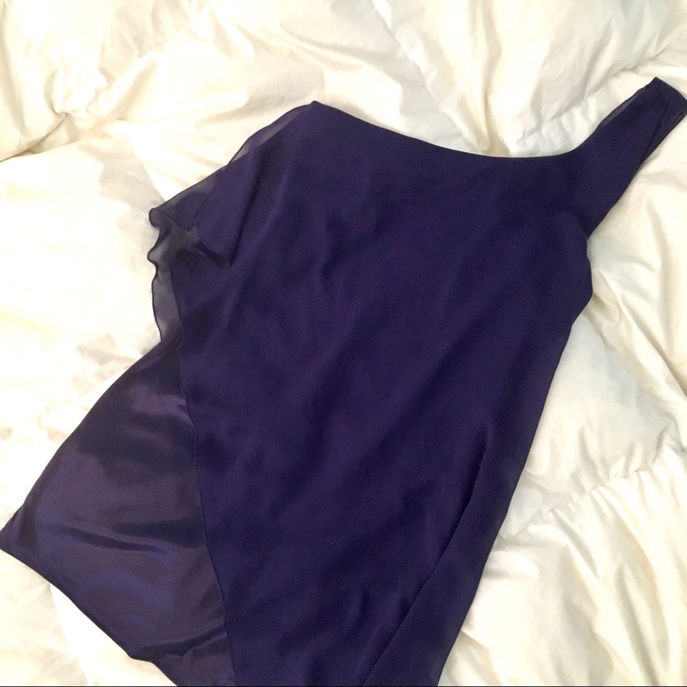 Teeze Me one shoulder purple dress!